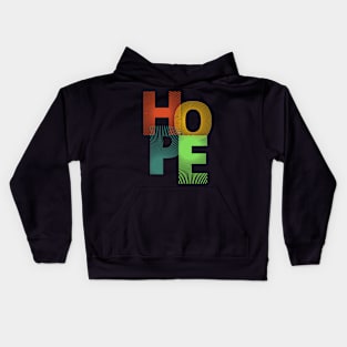 Vibrant Typography HOPE T-Shirt - Embrace Positivity in Style 3 Kids Hoodie